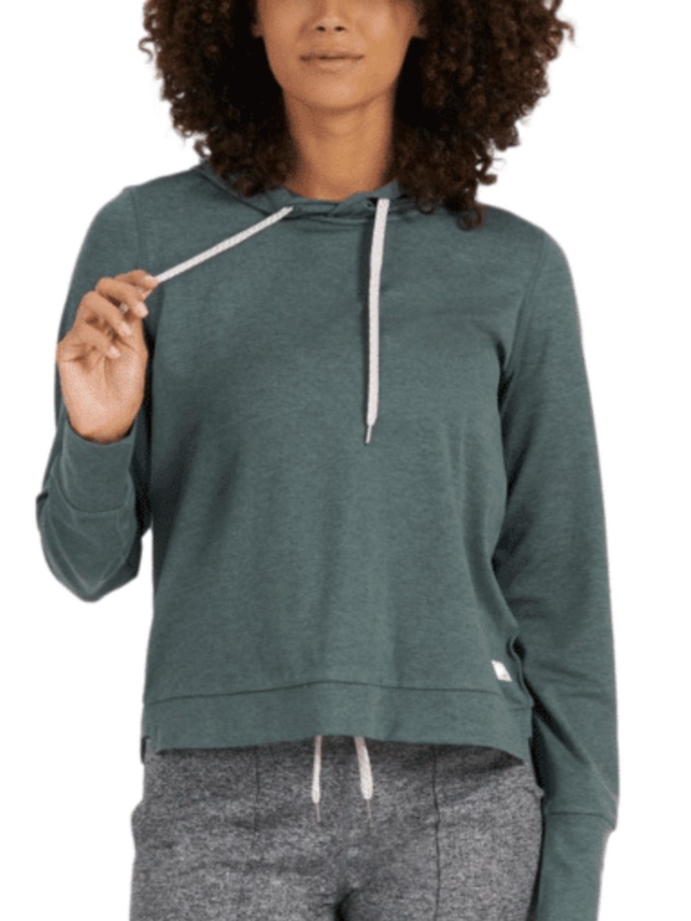 Vuori Halo Essential Hoodie Kelp Heather Women’s Size S